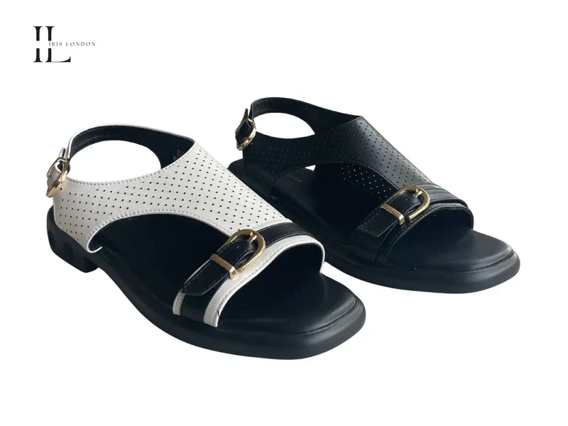 Stone - Wholesale neutral sandal by Iris London